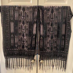 By Together Burn-out Black Kimono